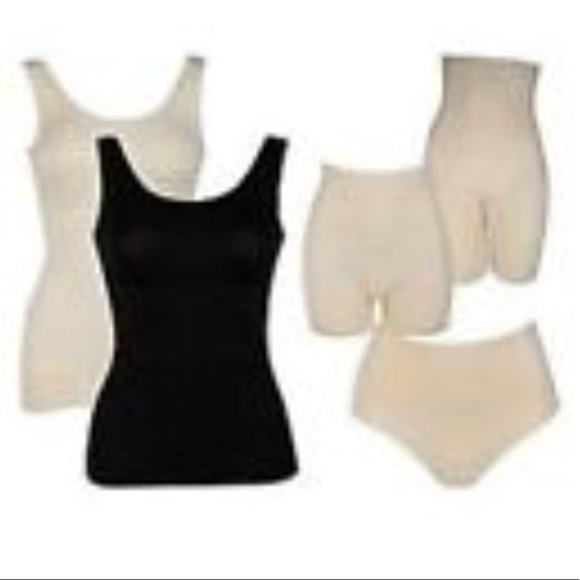 Nude-S//M NEW Yummie Tummie Tank With Reversible Neckline